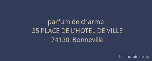 parfum de charme