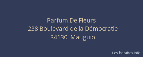 Parfum De Fleurs