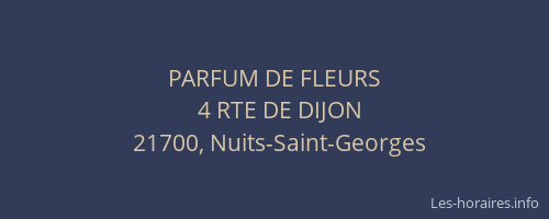 PARFUM DE FLEURS