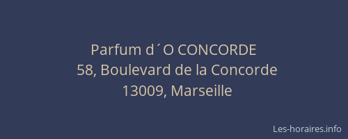 Parfum d´O CONCORDE