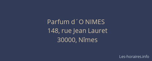 Parfum d´O NIMES