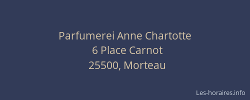 Parfumerei Anne Chartotte