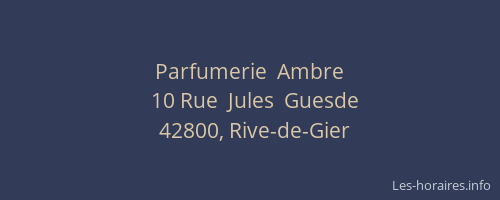 Parfumerie  Ambre