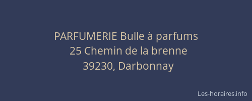 PARFUMERIE Bulle &agrave; parfums