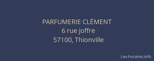 PARFUMERIE CLÉMENT