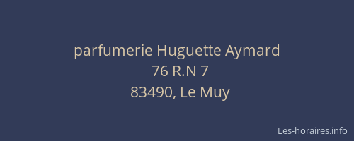 parfumerie Huguette Aymard