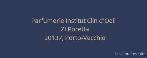 Parfumerie Institut Clin d'Oeil