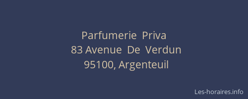 Parfumerie  Priva