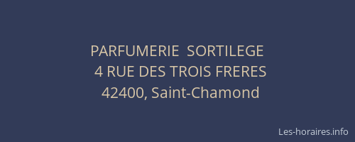 PARFUMERIE  SORTILEGE