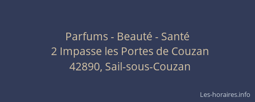 Parfums - Beauté - Santé