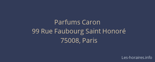 Parfums Caron