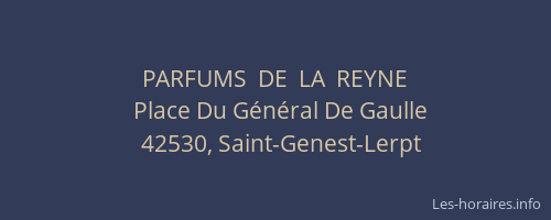 PARFUMS  DE  LA  REYNE