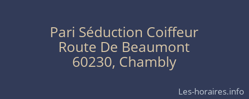 Pari Séduction Coiffeur