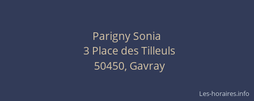 Parigny Sonia