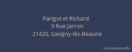 Parigot et Richard