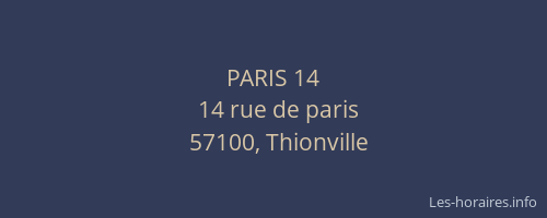 PARIS 14