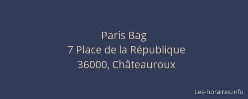 Paris Bag