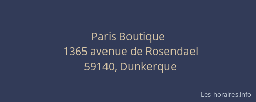 Paris Boutique