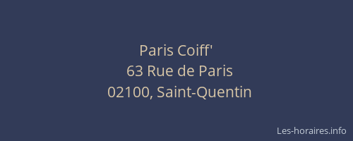 Paris Coiff'
