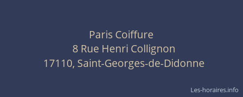 Paris Coiffure