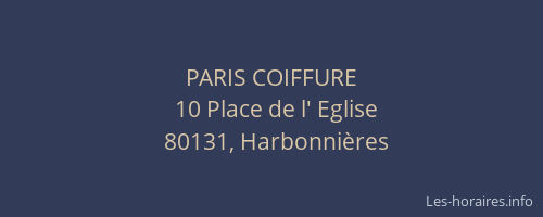 PARIS COIFFURE