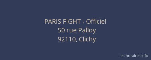 PARIS FIGHT - Officiel