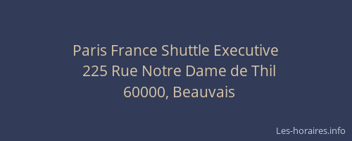 Paris France Shuttle Executive