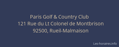 Paris Golf & Country Club