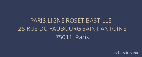 PARIS LIGNE ROSET BASTILLE