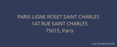 PARIS LIGNE ROSET SAINT CHARLES