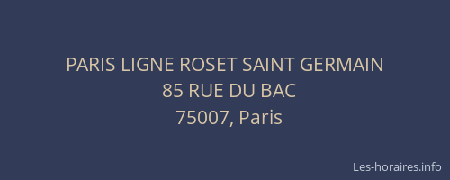 PARIS LIGNE ROSET SAINT GERMAIN