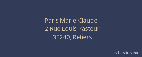 Paris Marie-Claude
