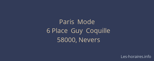 Paris  Mode
