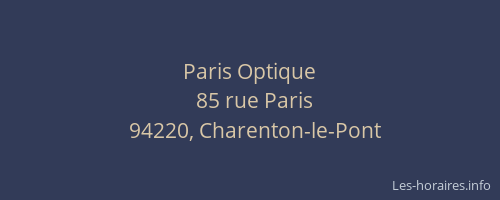 Paris Optique