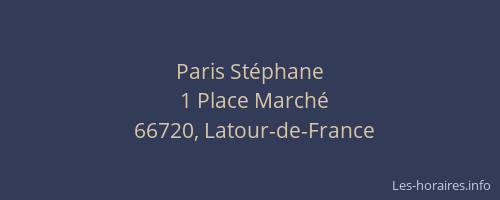 Paris Stéphane