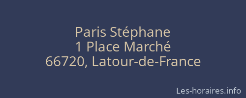 Paris Stéphane