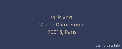 Paris Vert