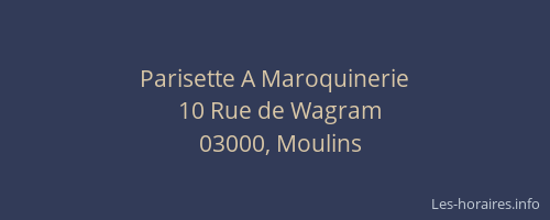 Parisette A Maroquinerie