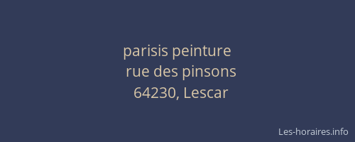 parisis peinture