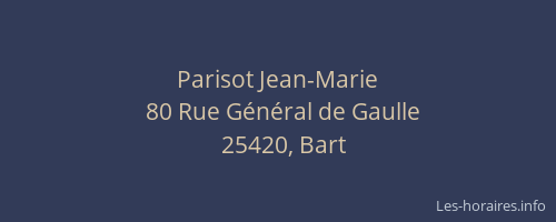 Parisot Jean-Marie
