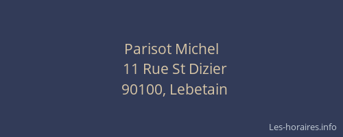 Parisot Michel