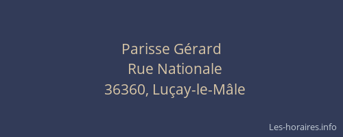 Parisse G&eacute;rard