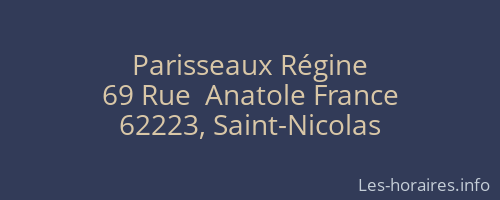 Parisseaux Régine