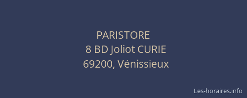 PARISTORE
