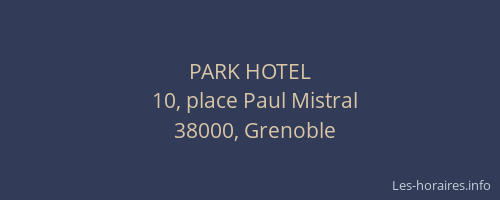 PARK HOTEL