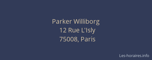 Parker Williborg