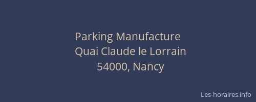 Parking Manufacture