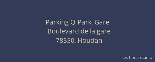 Parking Q-Park, Gare