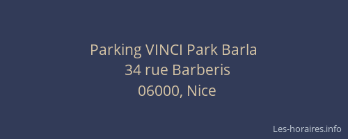 Parking VINCI Park Barla