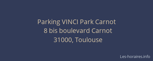 Parking VINCI Park Carnot